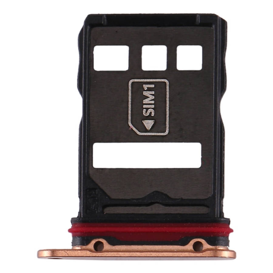 Original SIM Card Tray + NM Card Tray for Huawei Mate 30 Pro (Gold)