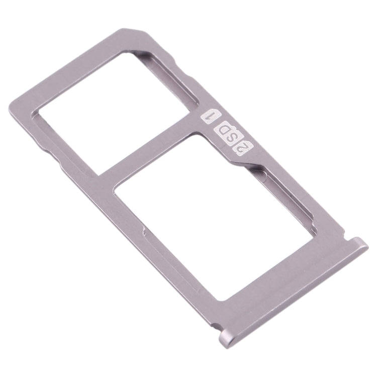 SIM Card Tray + SIM Card Tray / Micro SD Card Tray for Nokia 8 / N8 TA-1012 TA-1004 TA-1052 (Silver)