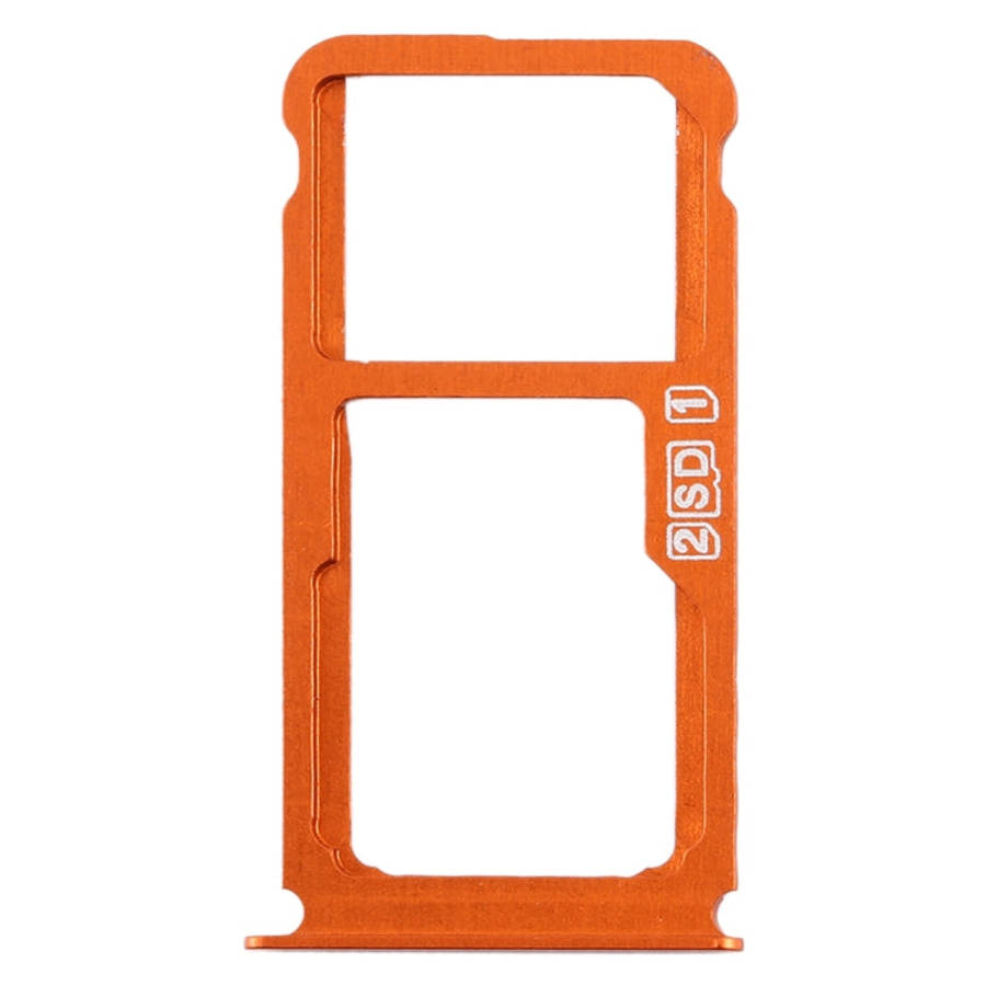 SIM Card Tray + SIM Card Tray / Micro SD Card Tray for Nokia 7 Plus TA-1062 (Orange)