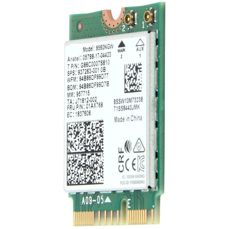 9560NGW Dual Band 1.73Gbps Wireless for Intel 9560ac NGFF Key E Wifi Card 8020.11ac Bluetooth 5.0...