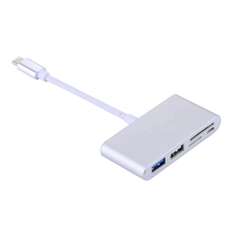 5 in 1 Micro SD + SD + USB 3.0 + USB 2.0 + Micro USB Port to USB-C / Type-C OTG COMBO Adapter Car...