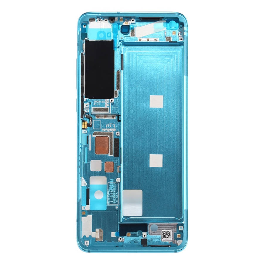 Front Housing LCD Frame Bezel Plate for Xiaomi Mi 10 5G / Mi 10 Pro 5G(Blue)