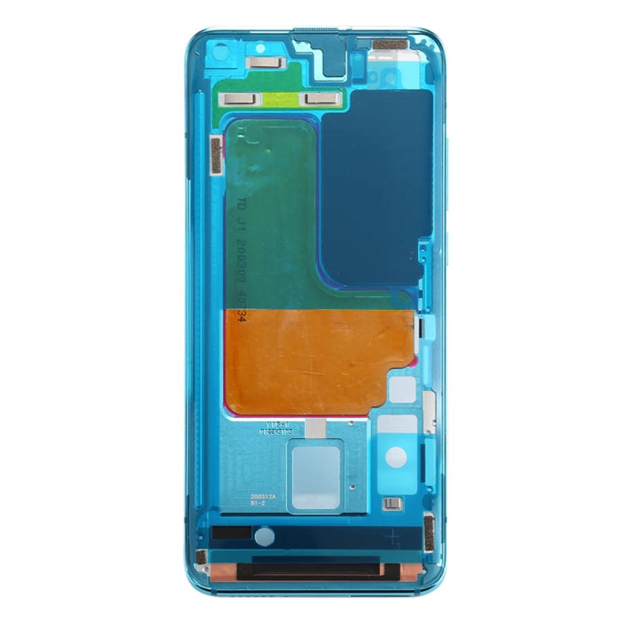 Front Housing LCD Frame Bezel Plate for Xiaomi Mi 10 5G / Mi 10 Pro 5G(Blue)