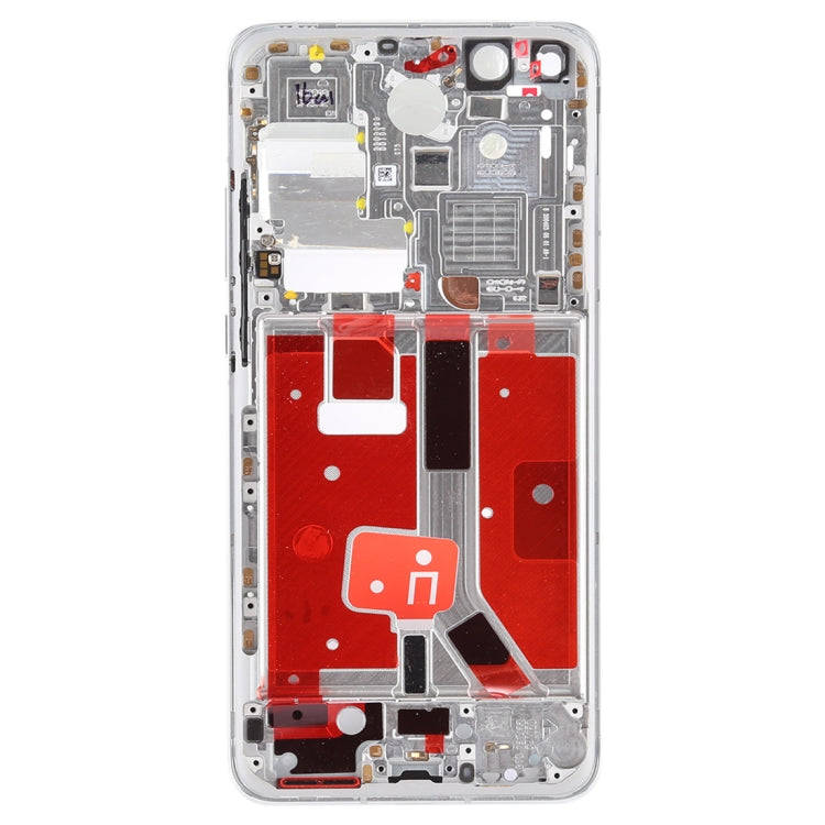 Original Middle Frame Bezel Plate with Side Keys for Huawei P40 Pro(Silver)