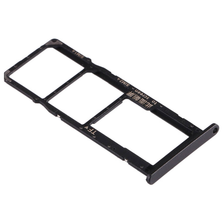 SIM Card Tray + SIM Card Tray + Micro SD Card Tray for Huawei Enjoy 10e / Honor Play 9A (Black)