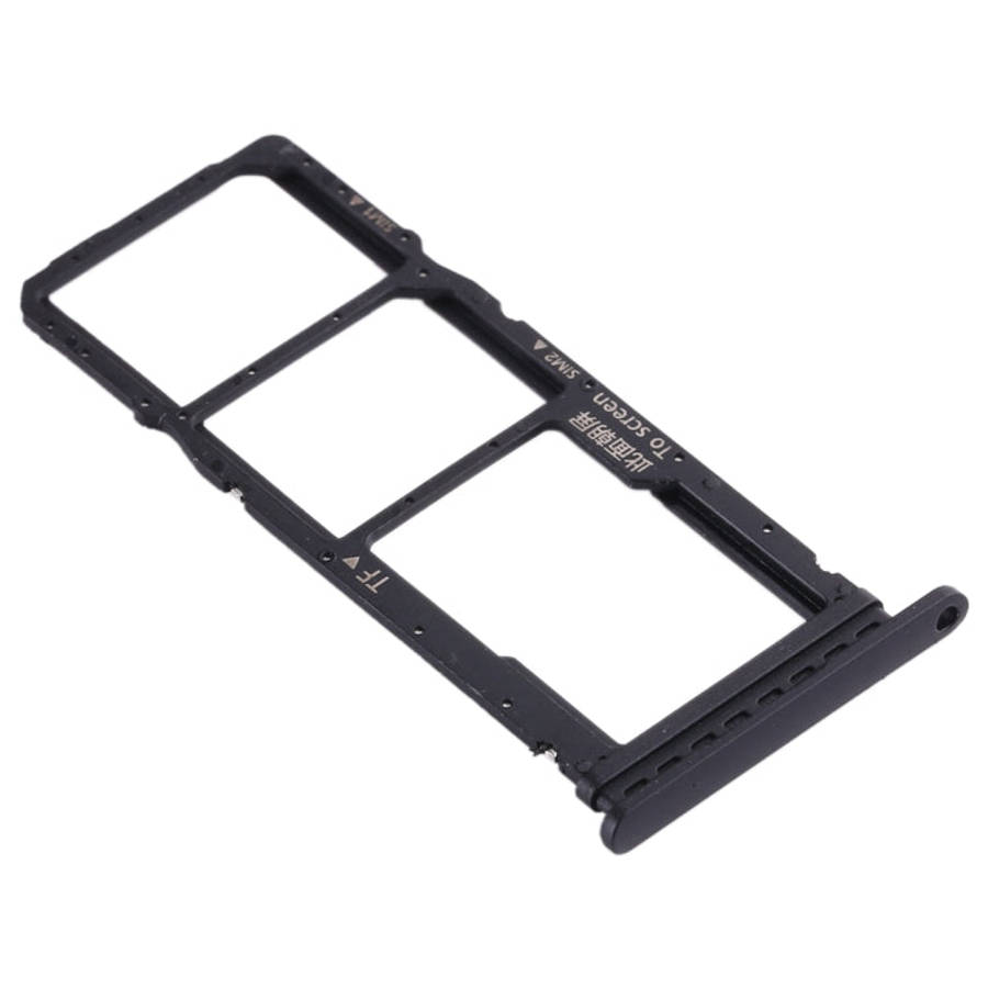 SIM Card Tray + SIM Card Tray + Micro SD Card Tray for Huawei Enjoy 10 / Honor Play 3 (Black)