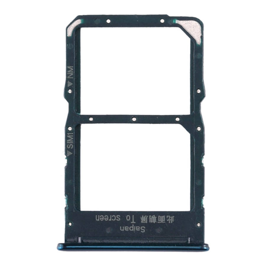 SIM Card Tray + NM Card Tray for Huawei Nova 5z / Nova 5i Pro (Green)