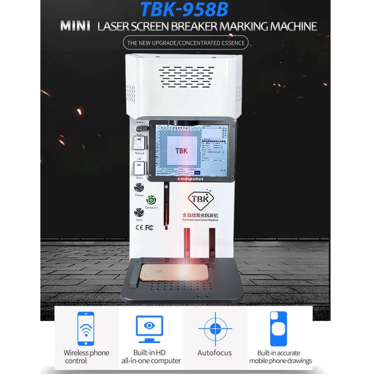 TBK958B Automatic Mini Laser Marking Screen Separater Repair Machine