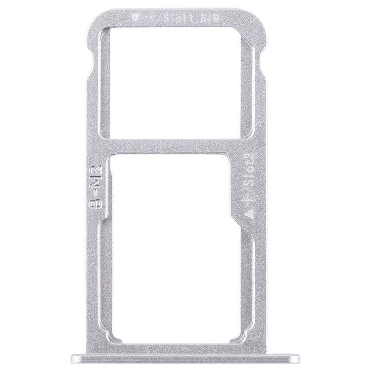 SIM Card Tray + SIM Card Tray / Micro SD Card for Huawei G9 Plus (Silver)