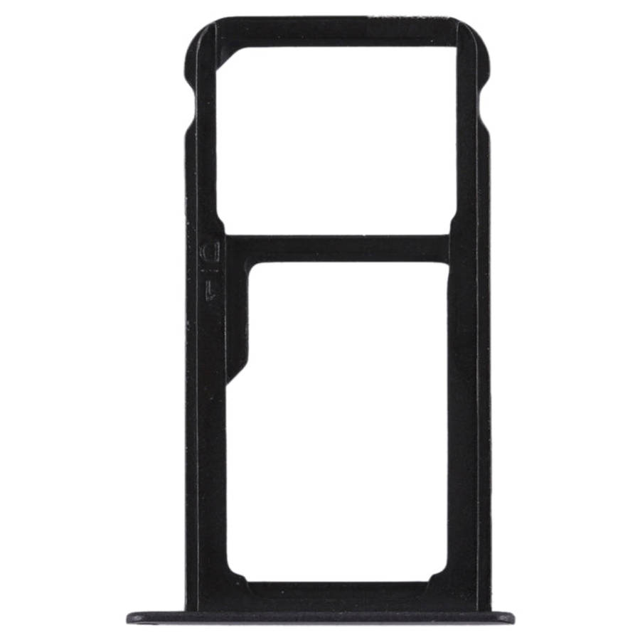 SIM Card Tray + SIM Card Tray / Micro SD Card for Huawei P9 Lite(Black)
