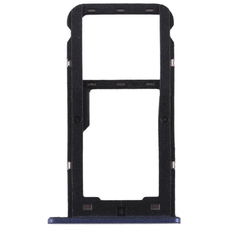 SIM Card Tray + SIM Card Tray / Micro SD Card for Huawei Enjoy 7 (Blue)