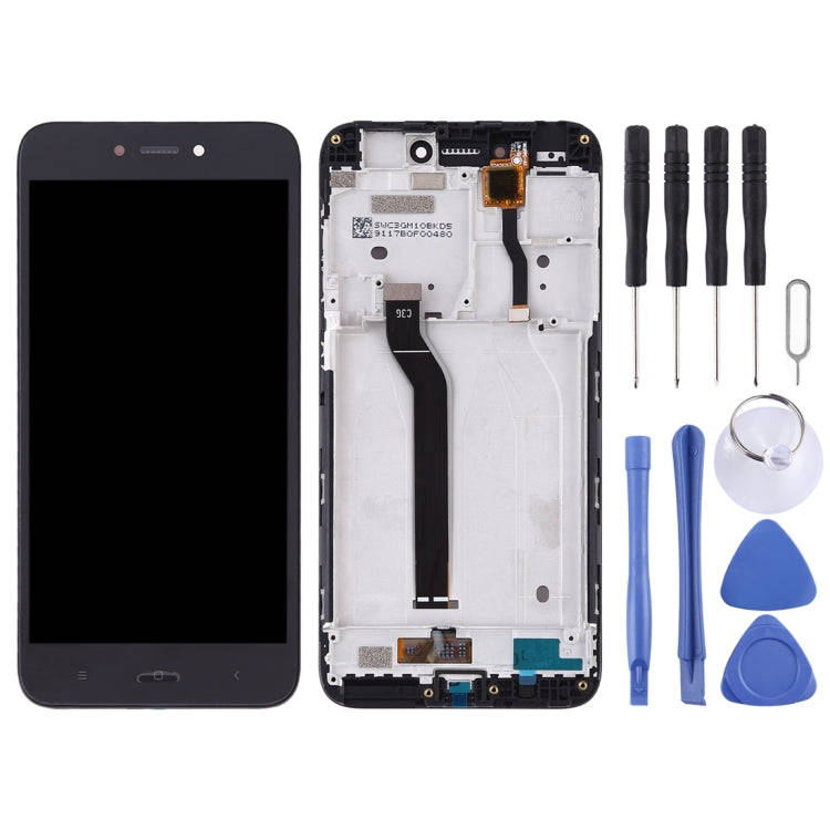 TFT LCD Screen for Xiaomi Redmi Go Digitizer Full Assembly with Frame(Black)