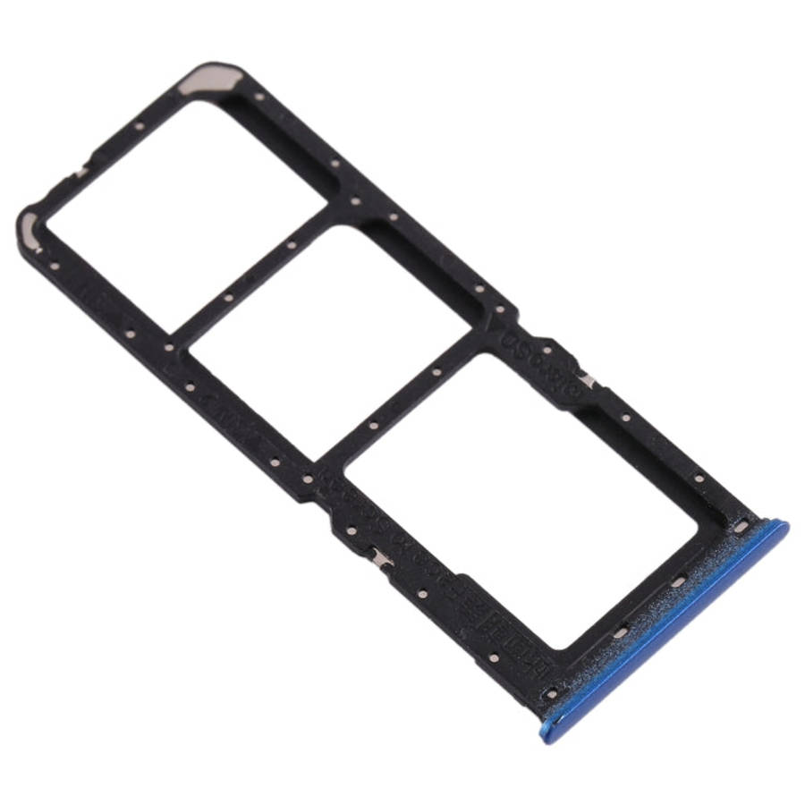 For OPPO A11x/A11/A9(2020)/A5(2020) SIM Card Tray + SIM Card Tray + Micro SD Card Tray (Blue)