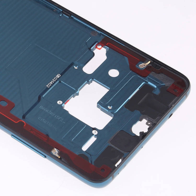 Front Housing LCD Frame Bezel Plate with Side Keys for Huawei Mate 20(Blue)