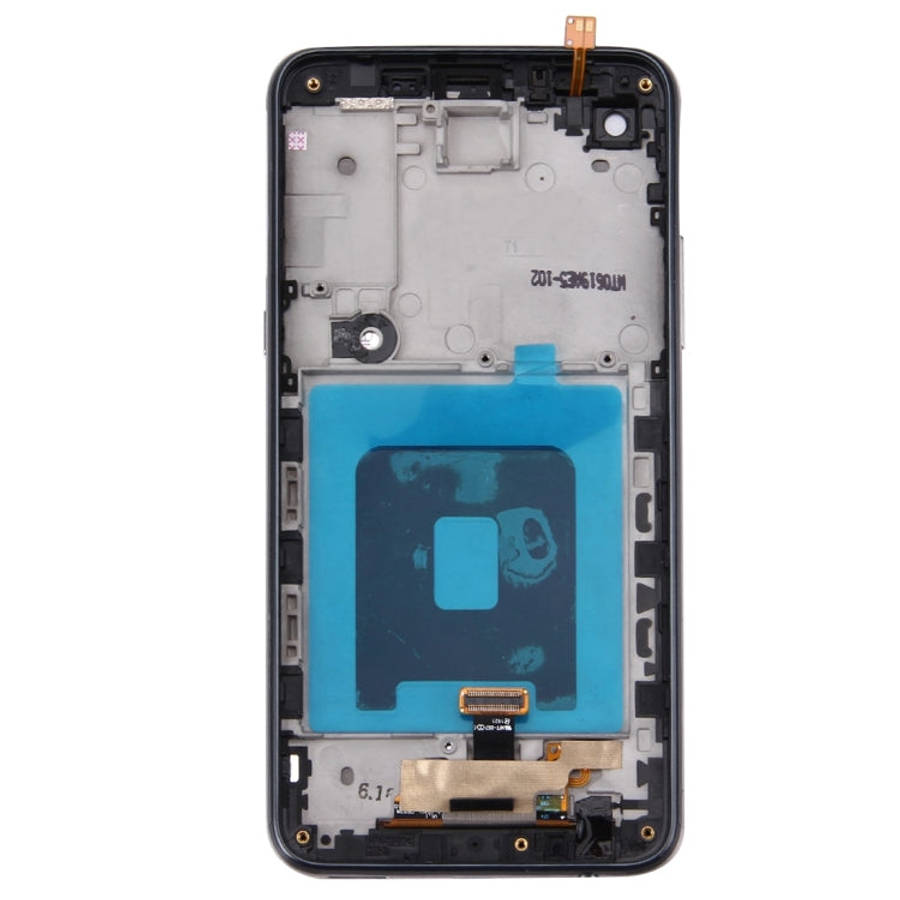 TFT LCD Screen for LG X Screen / K500 with Digitizer Full Assembly with Frame(Black)
