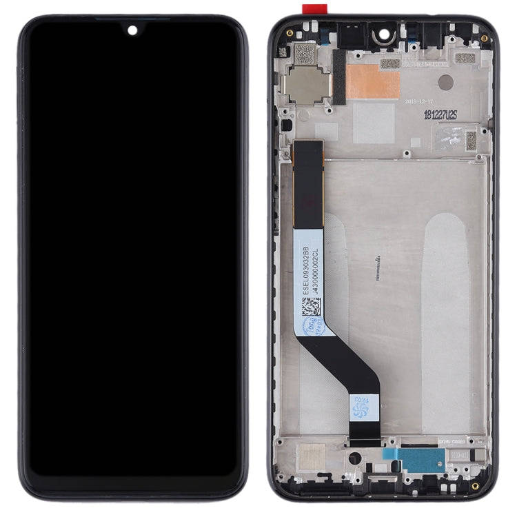 TFT LCD Screen for Xiaomi Redmi Note 7 / Redmi Note 7 Pro Digitizer Full Assembly with Frame(Black)