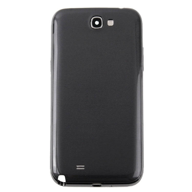 For Galaxy Note II / N7100 Middle Frame Bezel + Battery Back Cover (Black)