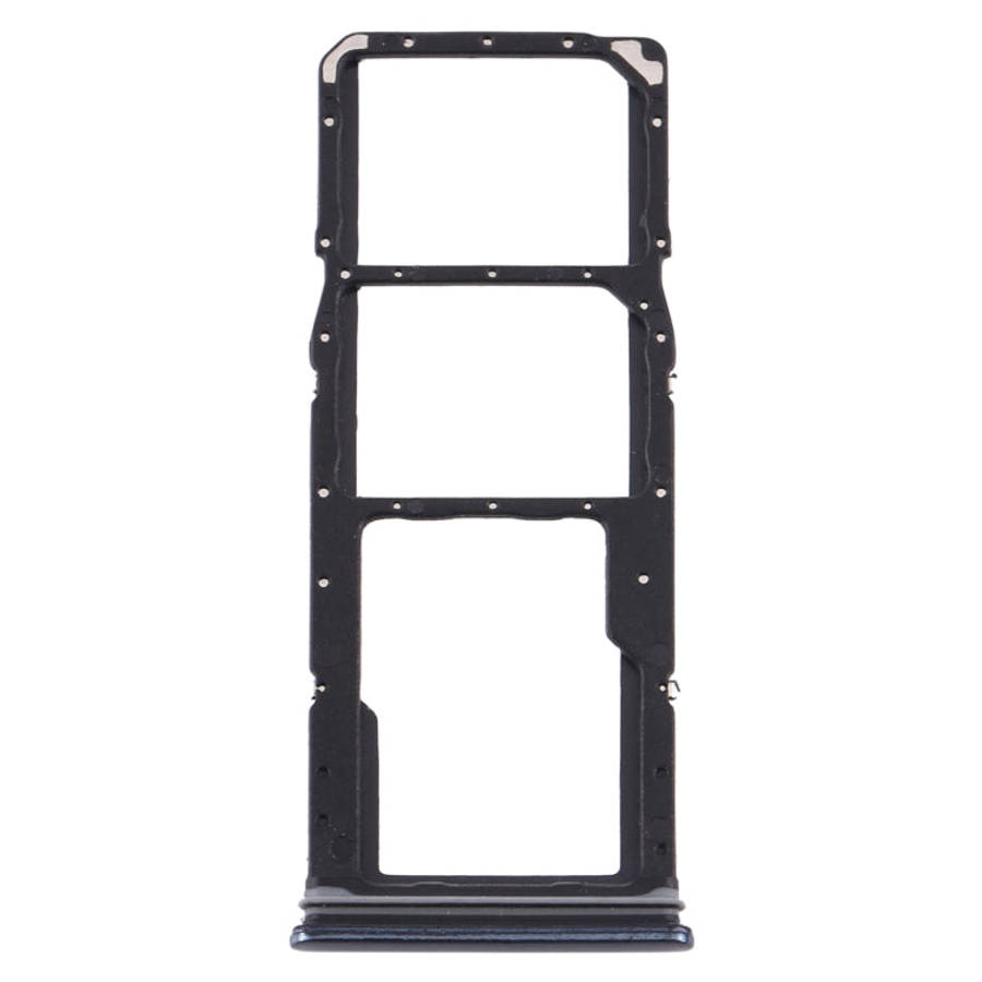 For Samsung Galaxy A9 (2018) SM-A920 SIM Card Tray + SIM Card Tray + Micro SD Card Tray (Black)