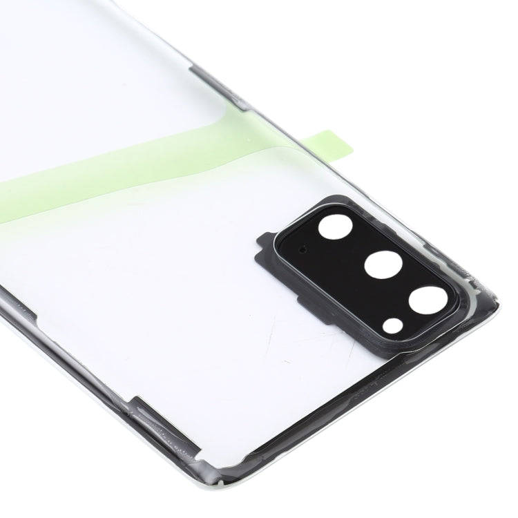 For Samsung Galaxy S20 SM-G980 SM-G980F SM-G980F/DS Glass Transparent Battery Back Cover (Transpa...