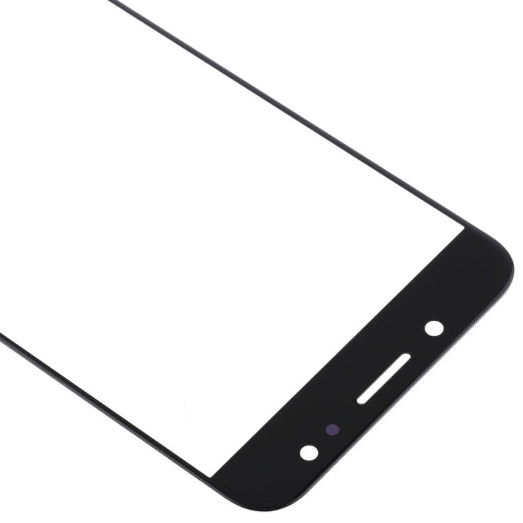 For Samsung Galaxy C8 / C7100, C7(2017) / J7+, C710F/DS 10pcs Front Screen Outer Glass Lens (Black)