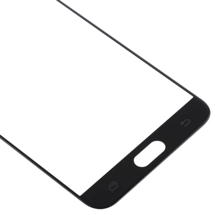 For Samsung Galaxy C8 / C7100, C7(2017) / J7+, C710F/DS 10pcs Front Screen Outer Glass Lens (Black)