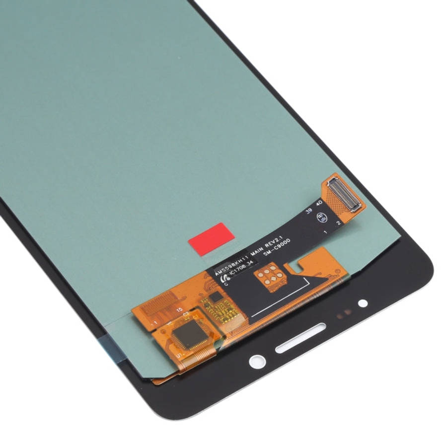 OLED Material LCD Screen and Digitizer Full Assembly for Samsung Galaxy C9 Pro SM-C9000/C900(White)