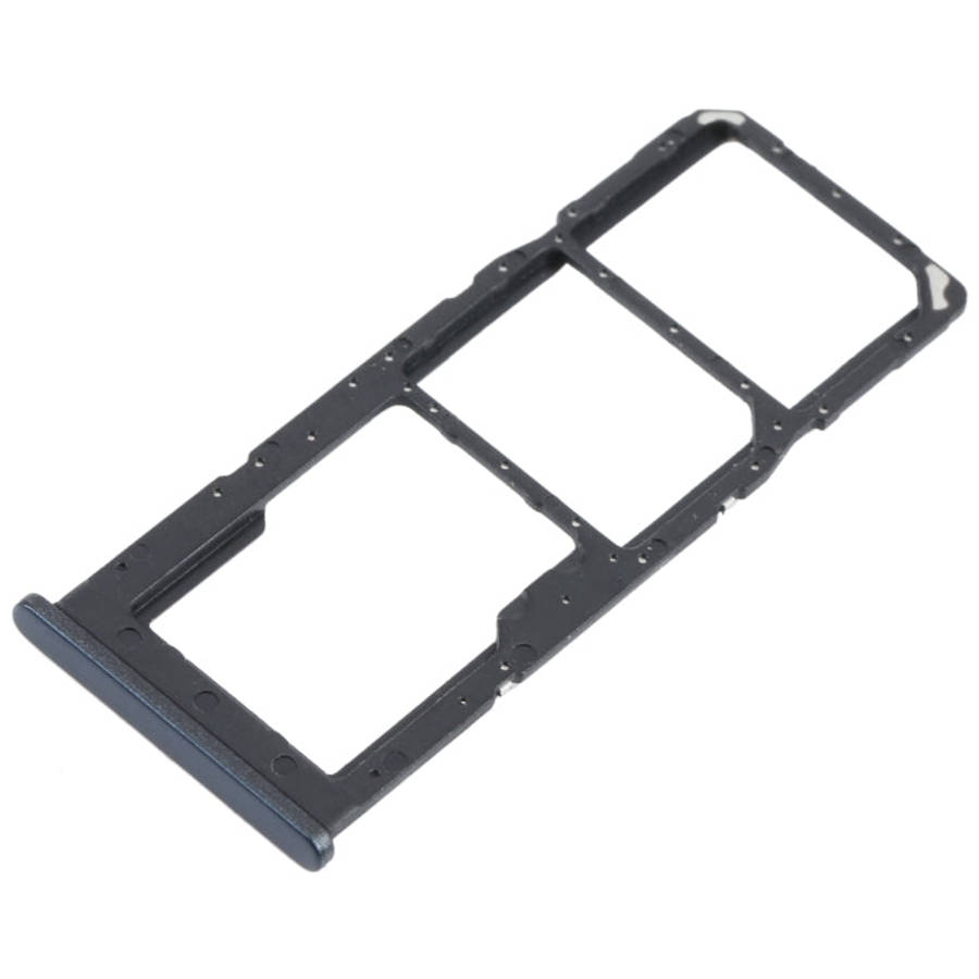 For Samsung Galaxy M12 SM-M127 SIM Card Tray + SIM Card Tray + Micro SD Card Tray (Black)