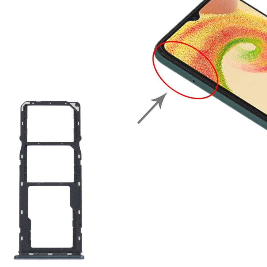 For Samsung Galaxy A04 SM-A045F Original SIM Card Tray + SIM Card Tray + Micro SD Card Tray (Green)