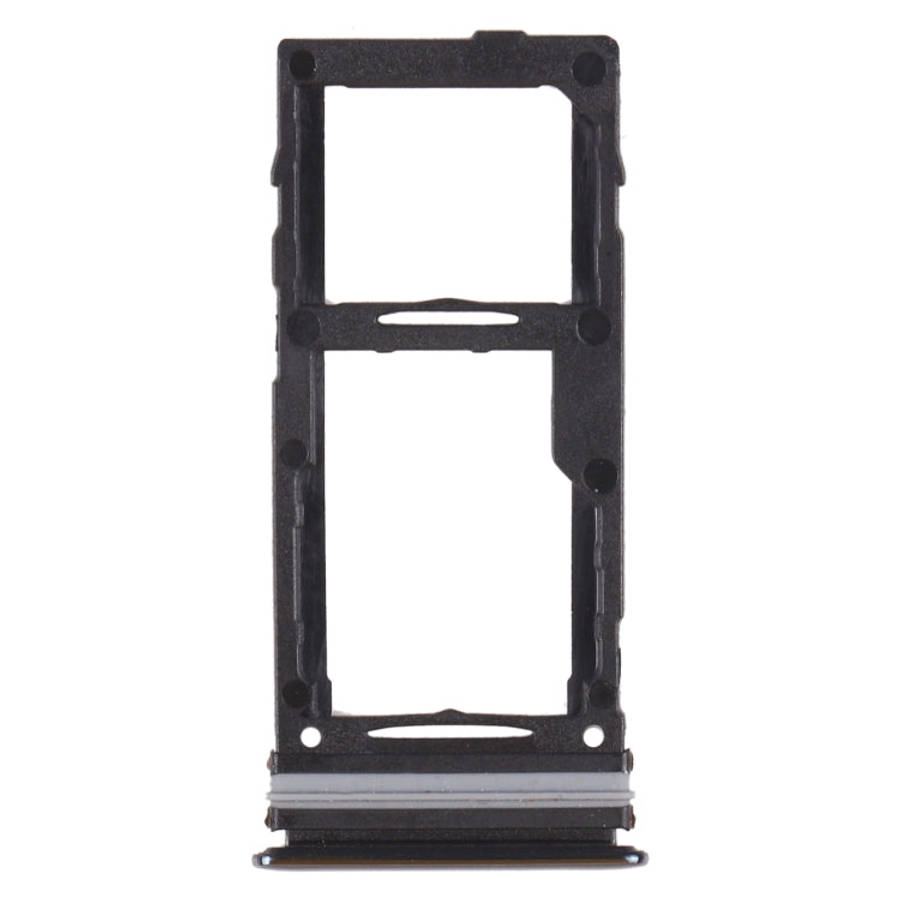For Samsung Galaxy A72 SM-A725 SIM Card Tray + SIM Card Tray / Micro SD Card Tray (Black)
