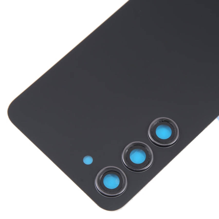 For Samsung Galaxy S23 SM-S911B OEM Glass Battery Back Cover with Camera Lens Frame(Black)