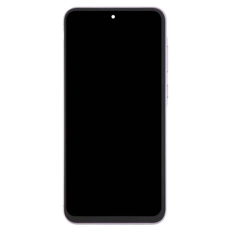 For Samsung Galaxy A55 SM-A556B OLED LCD Screen Digitizer Full Assembly with Frame (Pink)