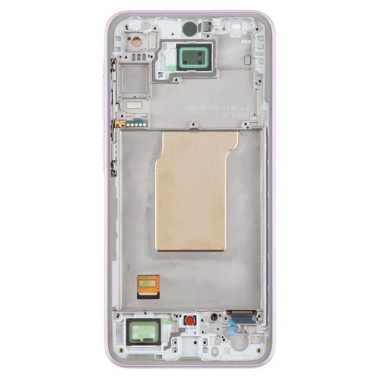 For Samsung Galaxy A35 SM-A356B OLED LCD Screen Digitizer Full Assembly with Frame (Pink)