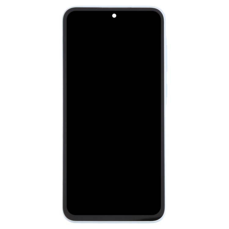 For Samsung Galaxy A35 SM-A356B OLED LCD Screen Digitizer Full Assembly with Frame (Baby Blue)