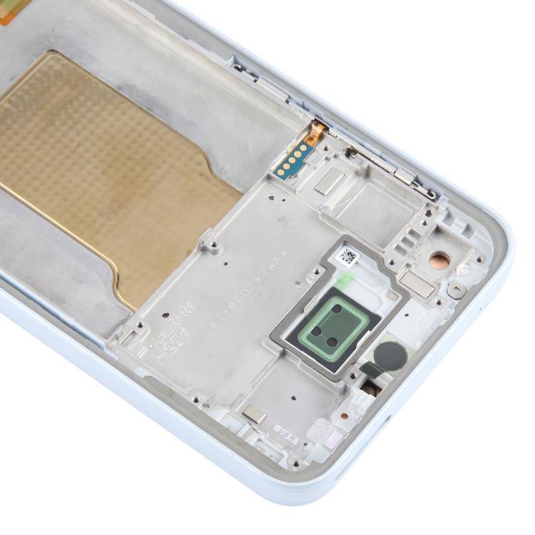 For Samsung Galaxy A35 SM-A356B OLED LCD Screen Digitizer Full Assembly with Frame (Baby Blue)