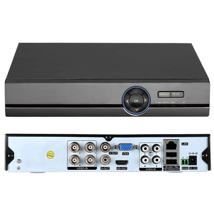 A41U-ZS 5 in 1 4 Channel Dual Stream H.264 1080N  AHD DVR, Support AHD / TVI / CVI / CVBS / IP Si...