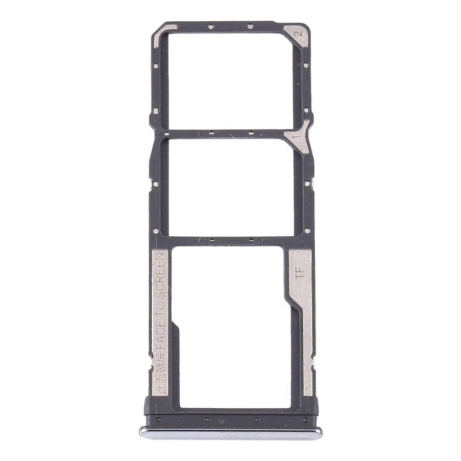 SIM Card Tray + SIM Card Tray + Micro SD Card Tray for Xiaomi Redmi Note 8T / Redmi Note 8 (Silver)