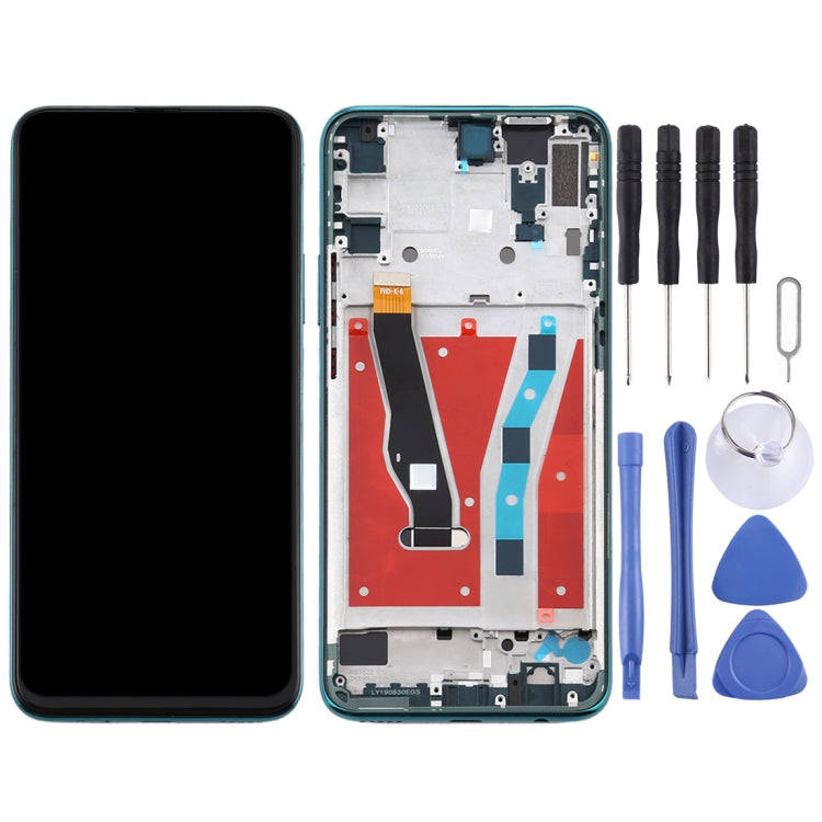 LCD Screen and Digitizer Full Assembly with Frame for Huawei Y9 Prime (2019)(Green)