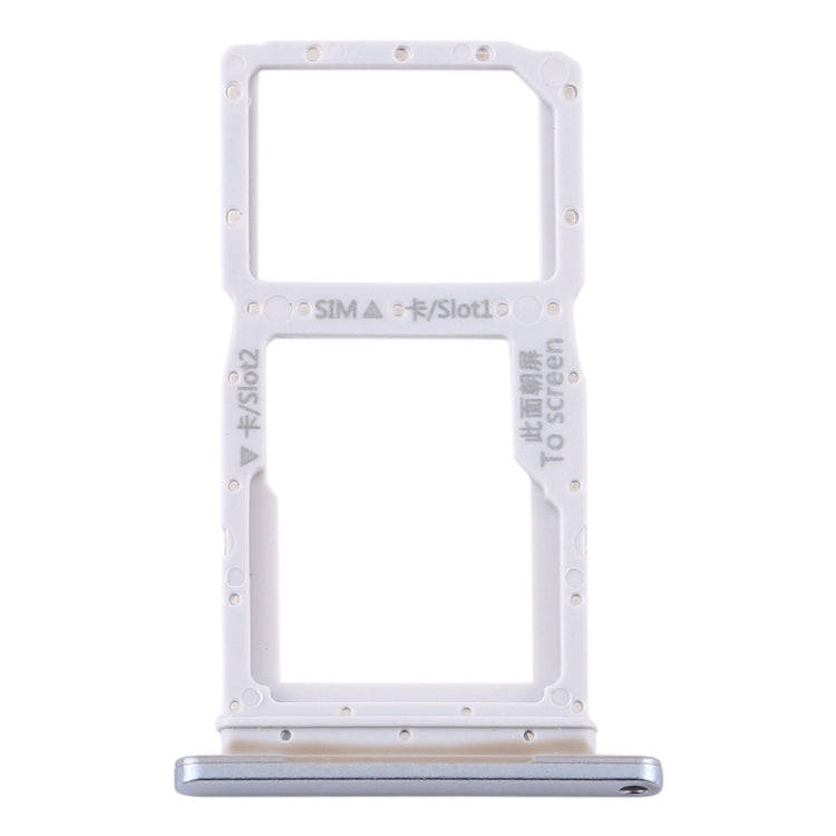 SIM Card Tray + SIM Card Tray / Micro SD Card Tray for Huawei Y9s 2020 (Silver)