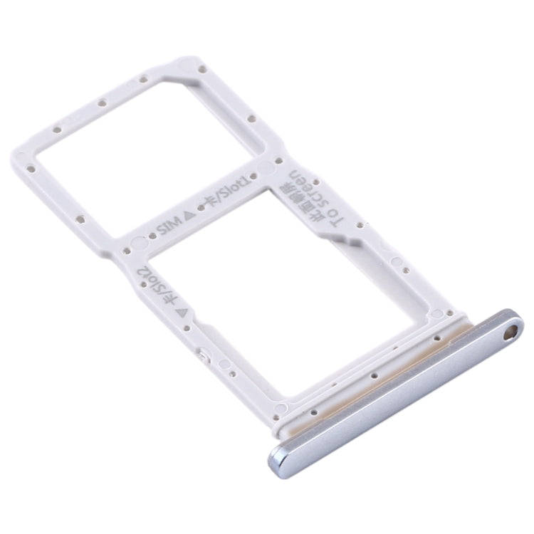 SIM Card Tray + SIM Card Tray / Micro SD Card Tray for Huawei Y9s 2020 (Silver)