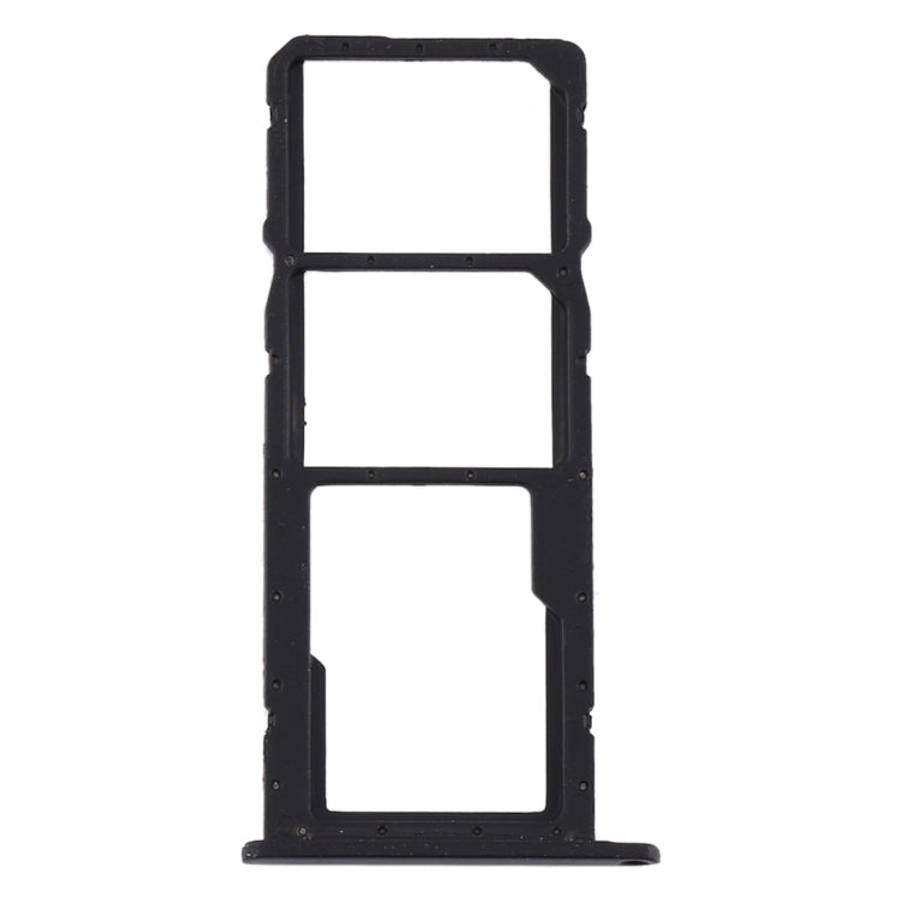 SIM Card Tray + SIM Card Tray + Micro SD Card Tray for Huawei Y6s (2019) (Black)