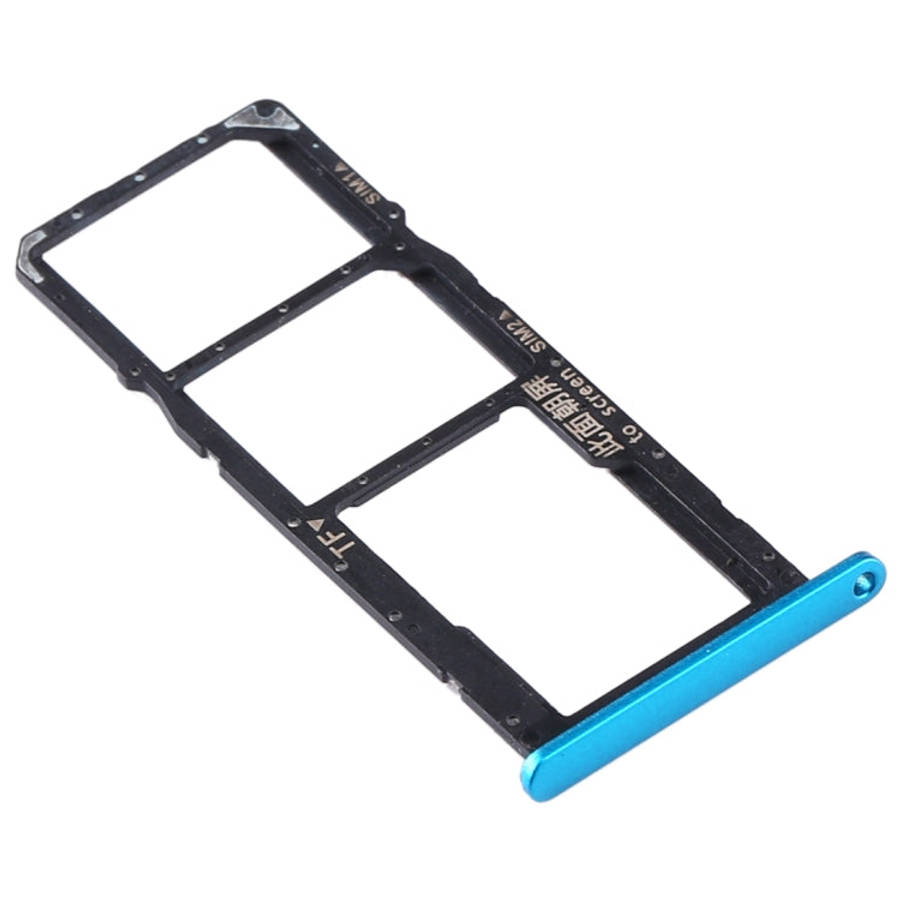 SIM Card Tray + SIM Card Tray + Micro SD Card Tray for Huawei Y6s (2020) (Blue)