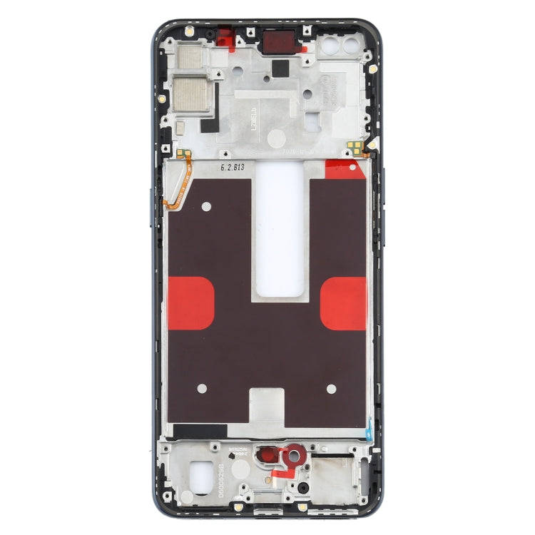 For OPPO Reno4 5G PDPM00, PDPT00, CPH2091 Front Housing LCD Frame Bezel Plate (Black)