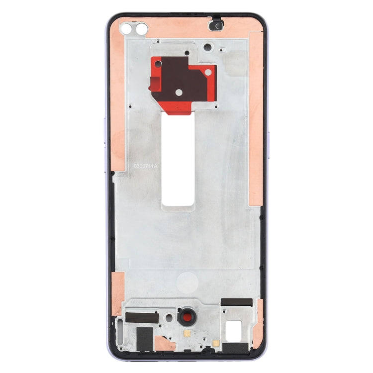 For OPPO Reno4 5G PDPM00, PDPT00, CPH2091 Front Housing LCD Frame Bezel Plate (Purple)