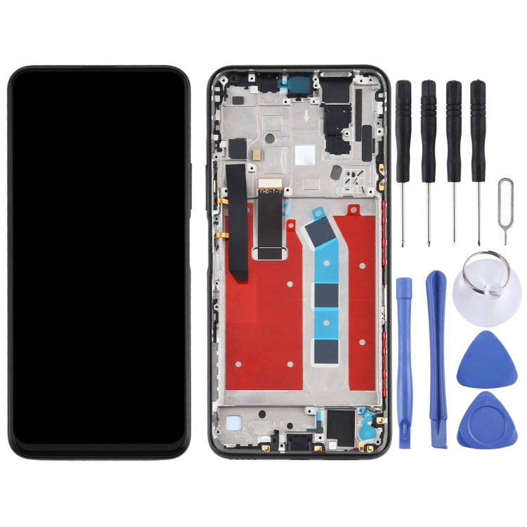 OEM LCD Screen for Huawei Honor X10 5G Digitizer Full Assembly with Frame(Black)