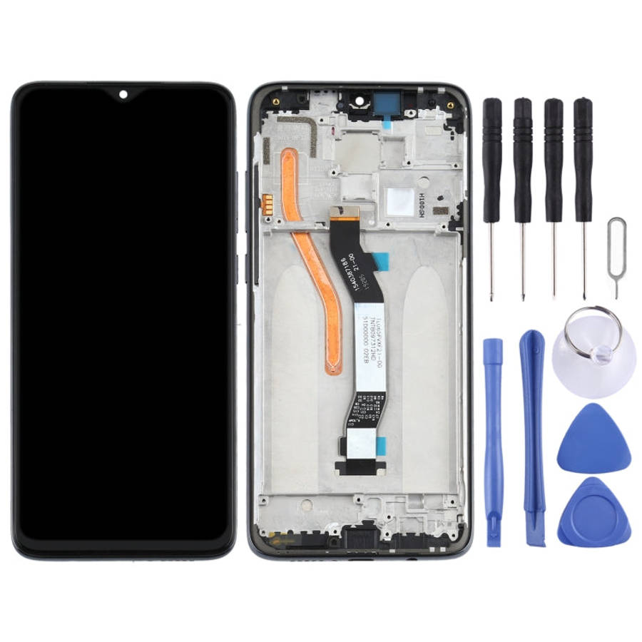 TFT LCD Screen for Xiaomi Redmi Note 8 Pro Single SIM Digitizer Full Assembly with Frame(Black)