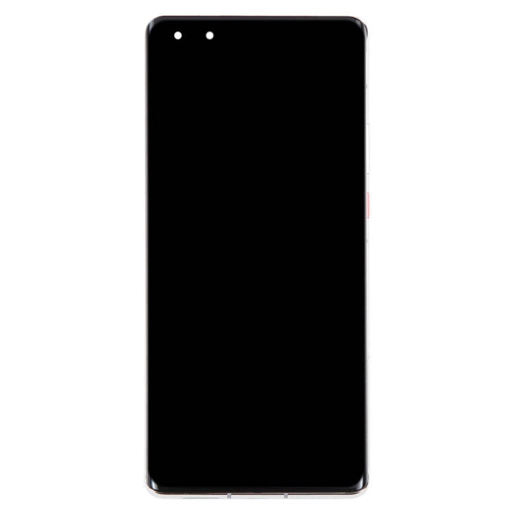 Original LCD Screen for Huawei Mate 40 Pro Digitizer Full Assembly with Frame(Silver)