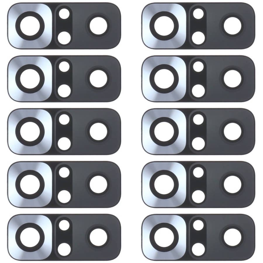 10 PCS Back Camera Lens for Xiaomi Redmi Note 10 4G M2101K7AI M2101K7AG(Silver)