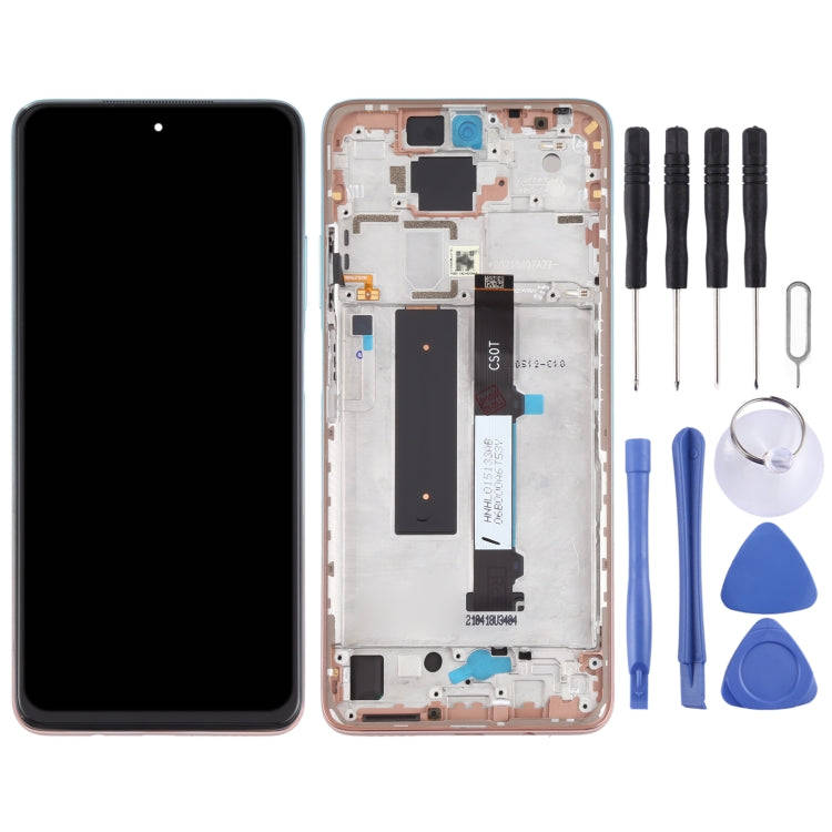Original LCD Screen and Digitizer Full Assembly with Frame for Xiaomi Redmi Note 9 Pro 5G / Mi 10...