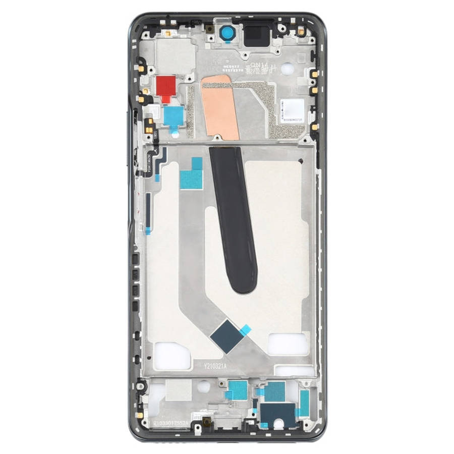 Original Front Housing LCD Frame Bezel Plate for Xiaomi Poco F3 M2012K11AG (Black)