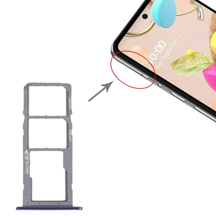 SIM Card Tray + SIM Card Tray + Micro SD Card Tray for LG K42 / K52 (Brazil) LMK420 LMK420H LMK42...